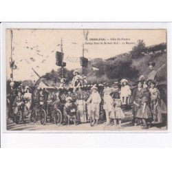 CHARLEVAL: fête saint-fiacre, cortège fleuri du 24 août 1913, le magenta - très bon état