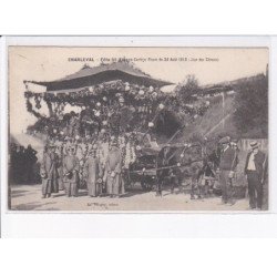 CHARLEVAL: fête saint-fiacre cortège fleuri du 24 aopût 1913, char des chinois - très bon état