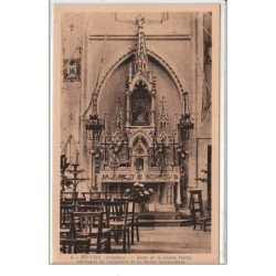 NEUVIZY : autel de la Ste Vierge surmonté du reliquaire de la Statue Miraculeuse - très bon état