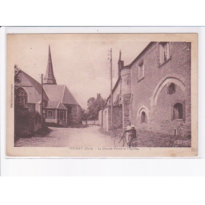 PUCHAY: la grande ferme et l'église - état