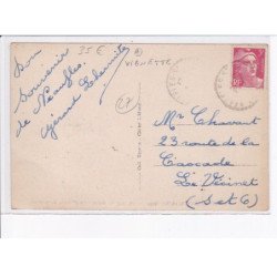 NEAUFLES-SAINT-MARTIN: un coin du haras, distribution du fourrage, vignette - très bon état