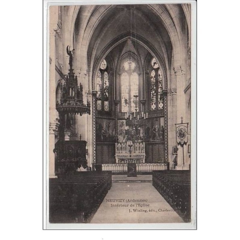NEUVIZY : intérieur de l'église - très bon état
