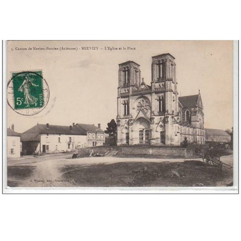 NEUVIZY : l'église et la place - très bon état
