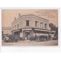 VERNON: hôtel du chemin de fer, loueur de voitures et automobiles - très bon état