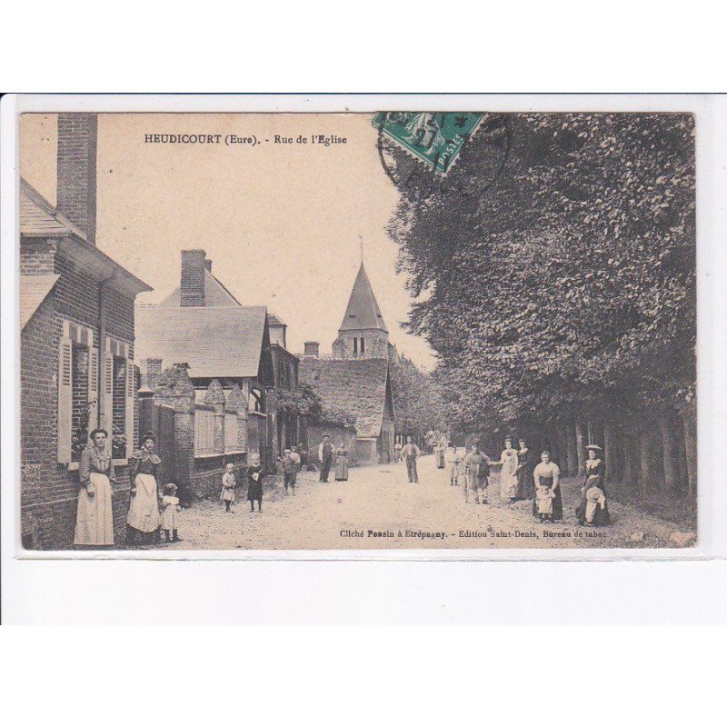 HEUDICOURT: rue de l'église - très bon état