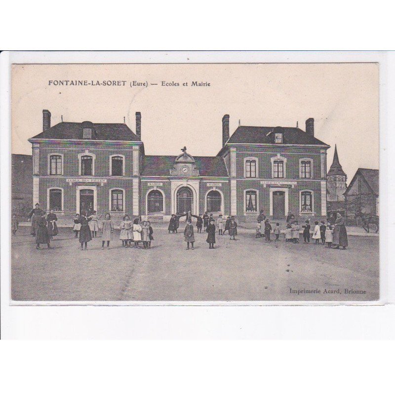 FONTAINE-la-SORET: écoles et mairie - très bon état