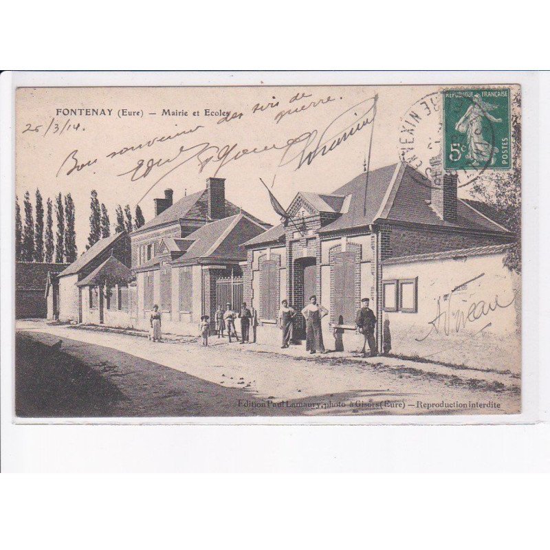 FONTENAY: mairie et écoles - état