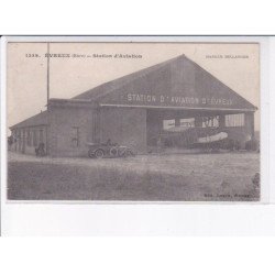 EVREUX: station d'aviation, hangar bellanger, aviation, automobile - très bon état