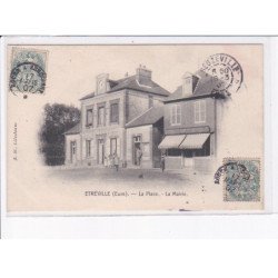 ETREVILLE: la place, la mairie - très bon état