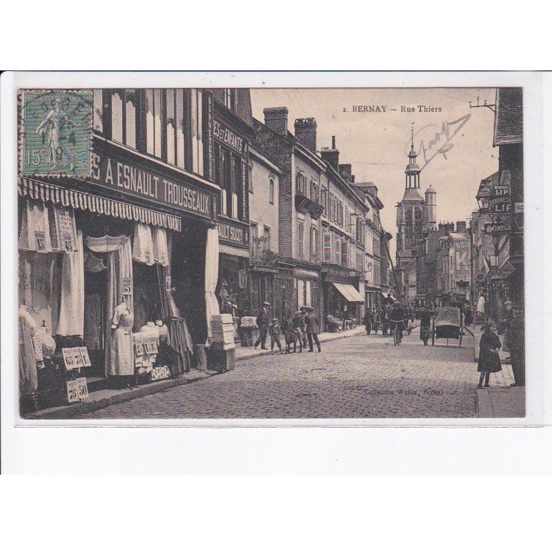 BERNAY: rue thiers A. Esnault trousseaux - très bon état