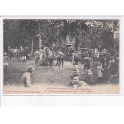 BEAUMONT-le-ROGER: chasse saint-hubert, un coin du rendez-vous de chasse, avant le départ - très bon état