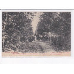 BEAUMONT-le-ROGER: chasse saint-hubert, un coin de la forêt pendant la chasse - très bon état