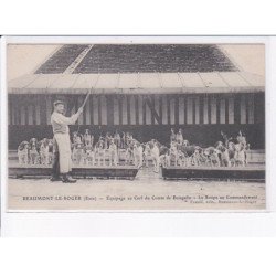 BEAUMONT-le-ROGER: équipage au cerf du comte de boisgelin, la soupe au commandement - très bon état