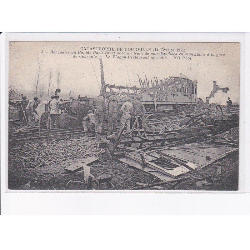 COURVILLE: catastrophe 14 février 1911, accident de train - très bon état