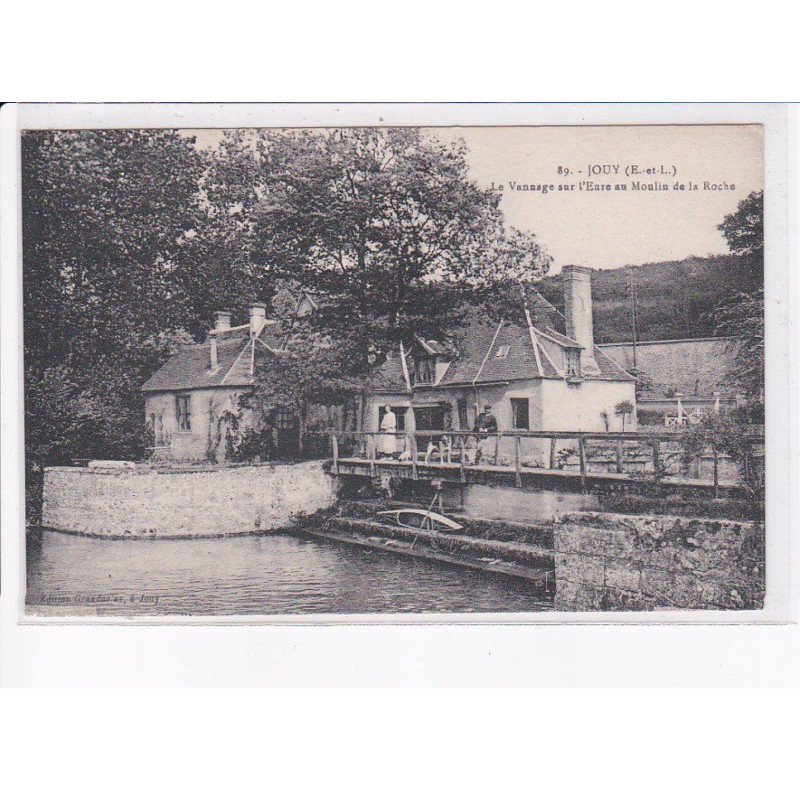JOUY: le vannage sur l'eure au moulin de la roche - très bon état