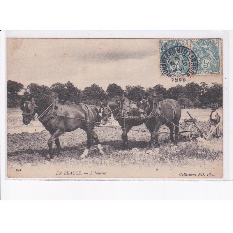 EURE ET LOIR: en beauce, laboureur - très bon état
