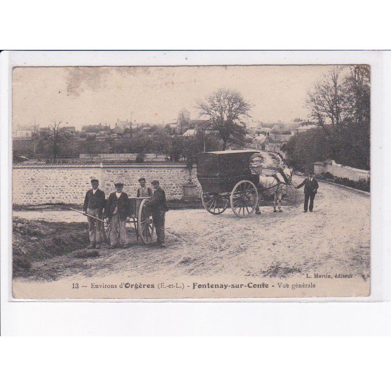 FONTENAY-sur-CONTE: vue générale, attelage - très bon état