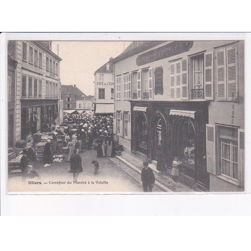 ILLIERS: carrefour du marché à la volaille, peinture et viterie - très bon état