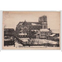 NEUVIZY : église de Neuvizy - vue de l'Ouest en hiver - très bon état