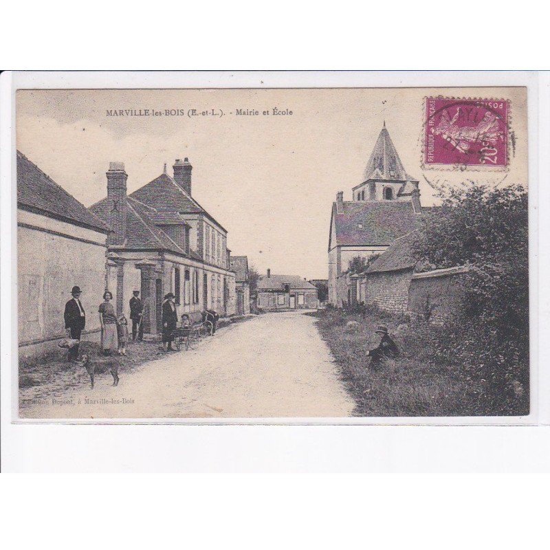 MARVILLE-les-BOIS: mairie et école - très bon état