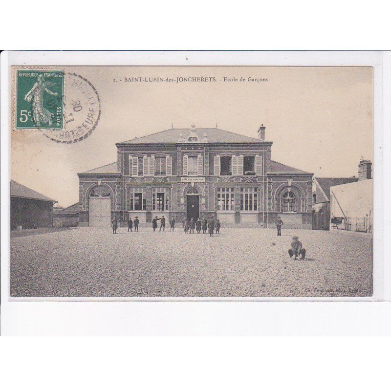 SAINT-LUBIN-des-JONCHERETS: école de garçons - état