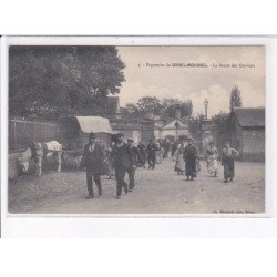 SOREL-MOUSSEL: papeteries, la sortie des ouvriers - très bon état