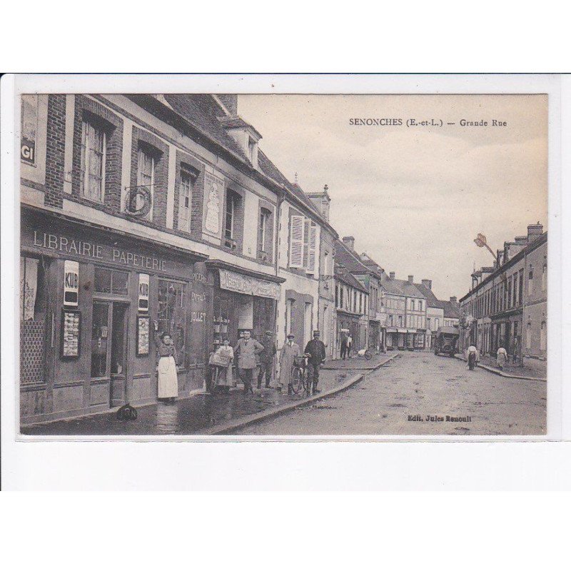 SENONCHES: grande rue, librairie, papeterie - très bon état