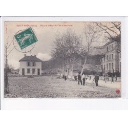 SAULT-BRENAZ: place de l'hôtel-de-ville et des postes - très bon état