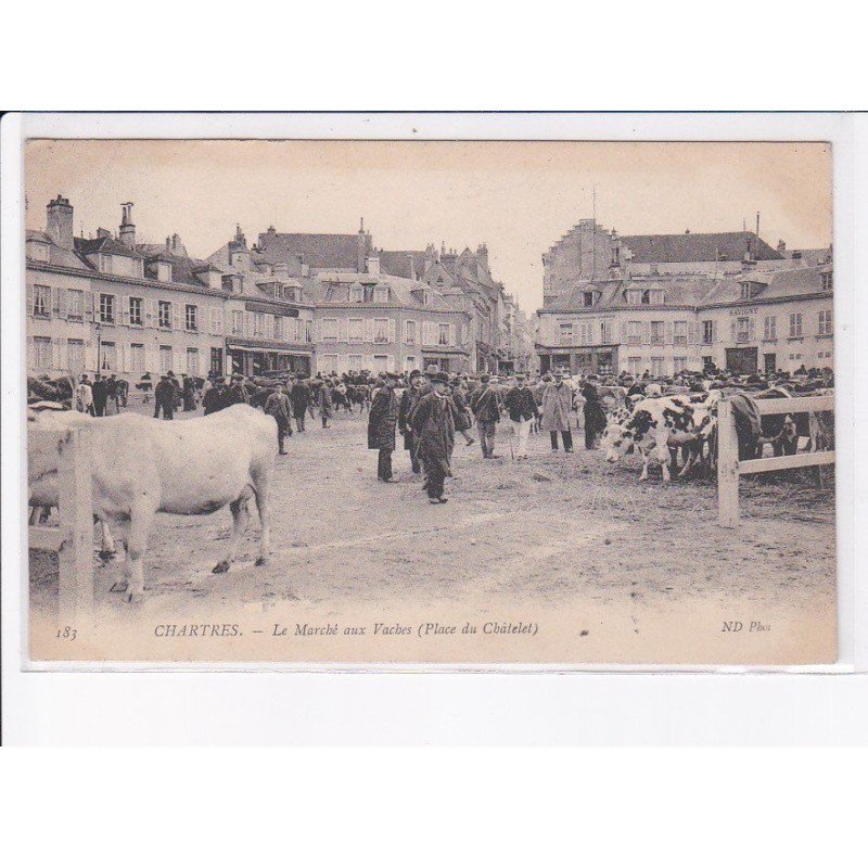 CHARTRES: le marché aux vaches (place du châtelet) - très bon état