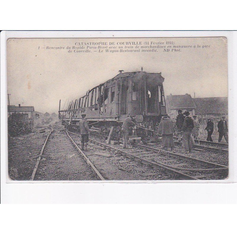 COURVILLE: catastrophe de courville 1911, accident de train - état