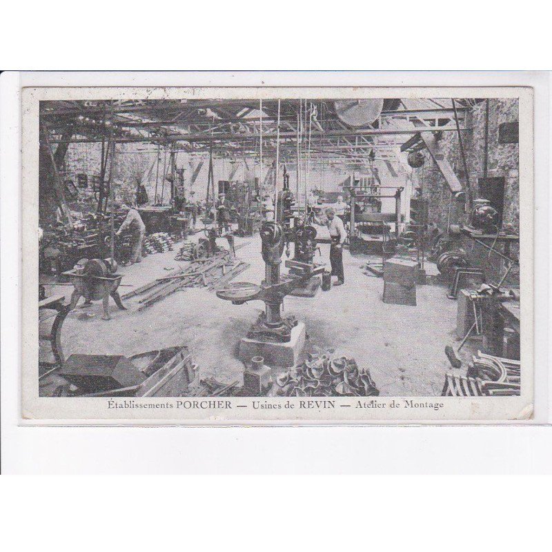 SAINT-OUEN: établissement porcher, usines de revin, atelier de montage - état