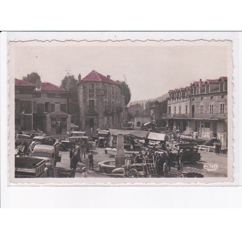 COUCOURON: la place et l'hôtel enjolras - très bon état