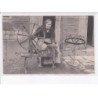 ARDENNES: la spouleuse, vieille femme préparant les bobinnes pour le tissage - très bon état