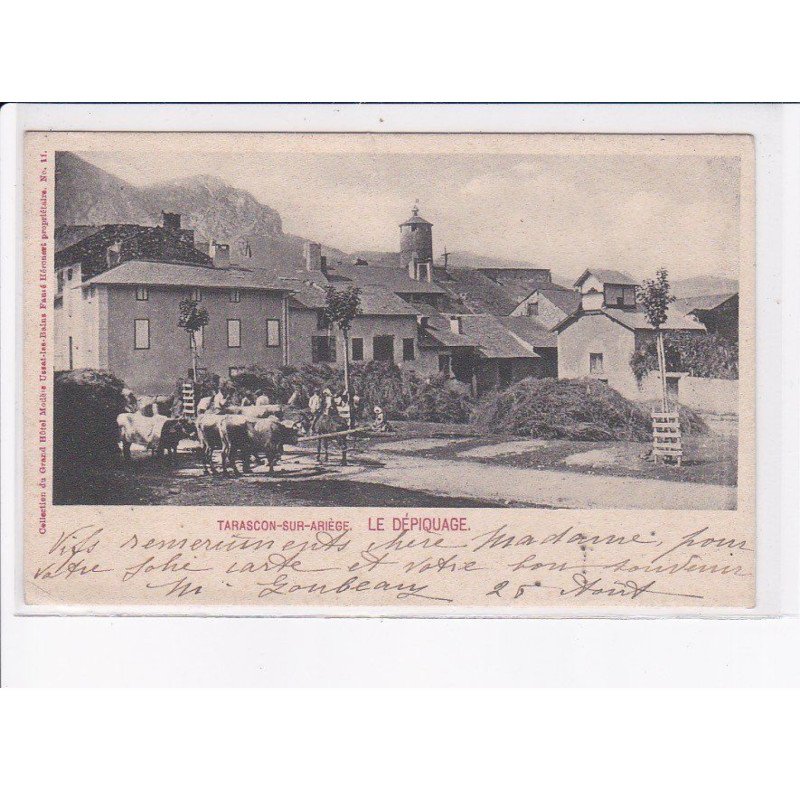 TARASCON-sur-ARIEGE: le dépiquage - état