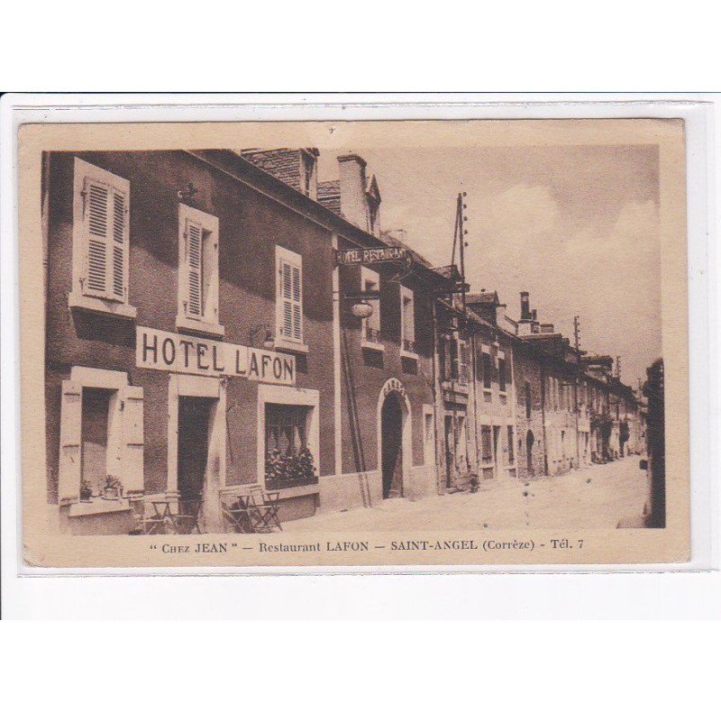 SAINT-ANGEL: "chez Jean" restaurant lafon, hôtel - état
