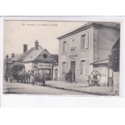 GAZERAN: la mairie et l'école, courrier - très bon état
