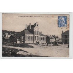 VENDRESSE : dans l'Aisne en reconstruction - la mairie et l'école - très bon état