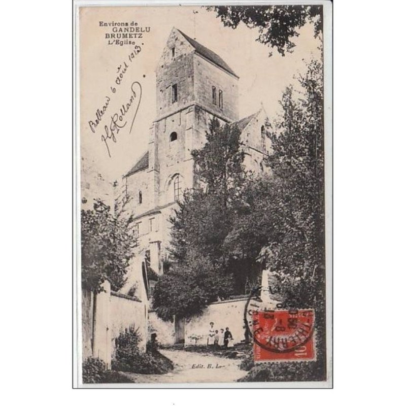 Environs de GANDELEU BRUMETZ : l'église - très bon état