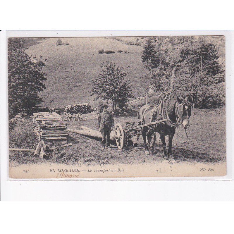 VOSGES: le transport du bois - très bon état