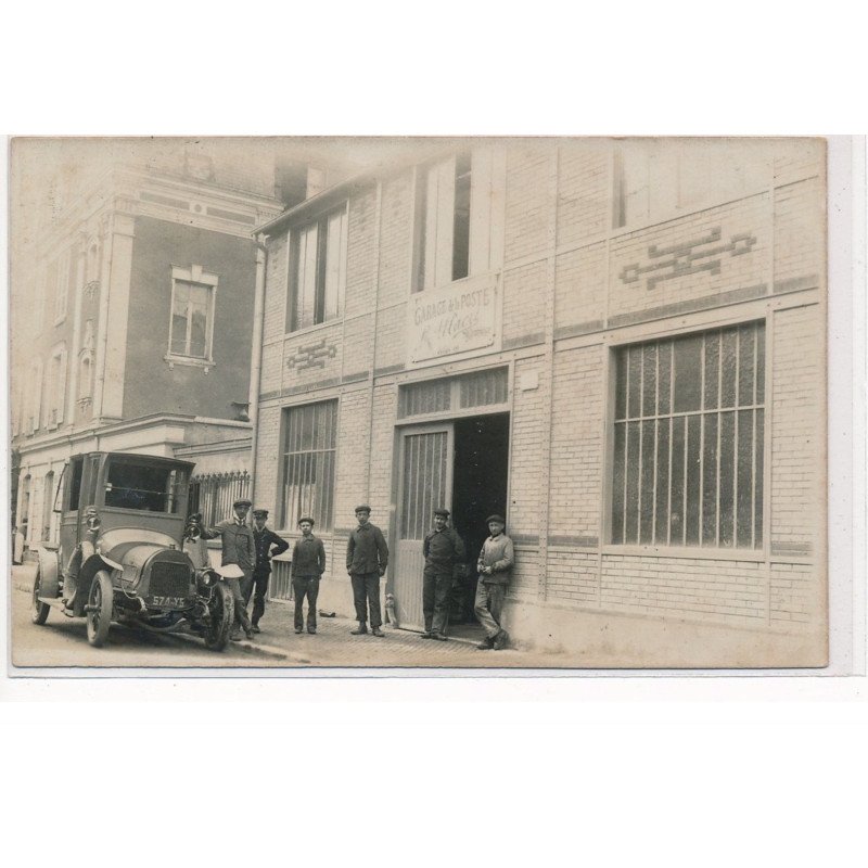 POISSY : carte photo du garage de la poste, automobile, Maert (rue Victor Hugo) garage ALLAERT - tres bon etat