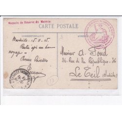 CACHET: magasin de réserve du matériel du service de santé, l'officier d'administration principal gestio - très bon état