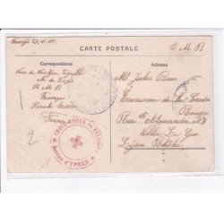 CACHET: croix-rouge de belgique, section d'ypres - très bon état