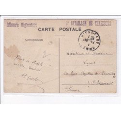 CACHET: infirmerie régimentaire, 2e bataillon de chasseurs - très bon état