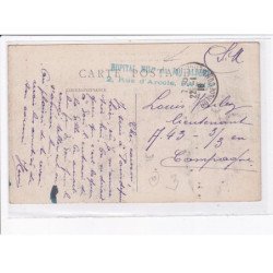 CACHET: hôpital militaire du roi albert, 2 rue d'arcole - très bon état