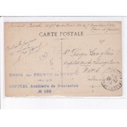 CACHET: union des femmes de france, hôpital auxiliaire de montauban n°105 - très bon état
