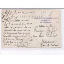 CACHET: 86e régiment d'artillerie lourde, 12e groupe, 23e batterie - très bon état