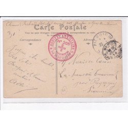 CACHET: hôpital auxiliaire, le vaguemestre, n°205 - très bon état