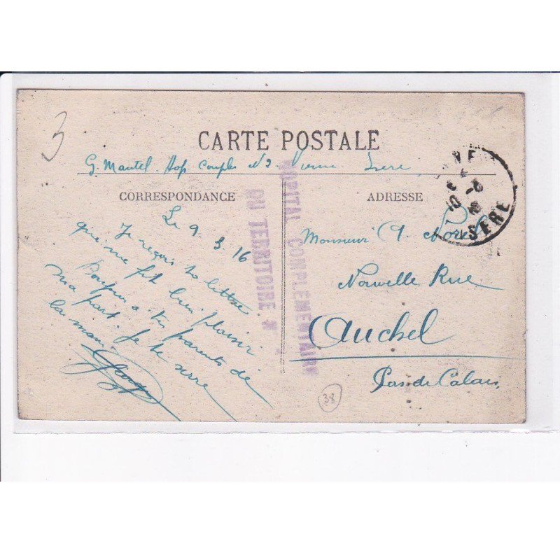 CACHET: hôpital complémentaire du territoire - très bon état