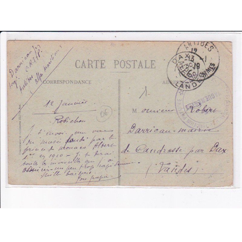 CACHET: instruction physique, le vaguemestre - très bon état