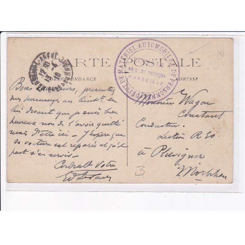 CACHET: dépôt de matériel automobile et de personnel - très bon état